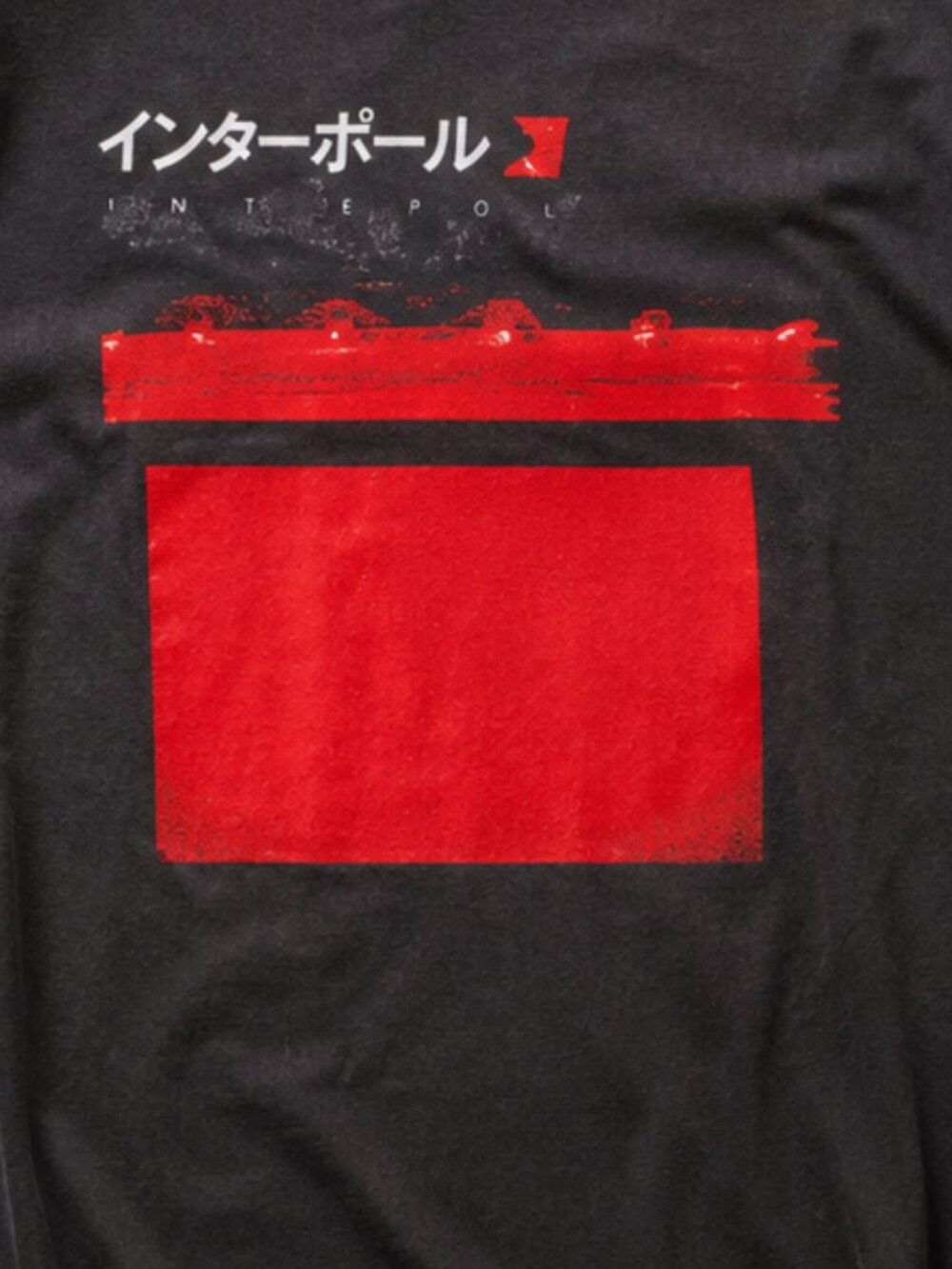Interpol North American Tour 2026 Red Graphic Black Concert Reprint T-Shirt - Picture 2 of 2